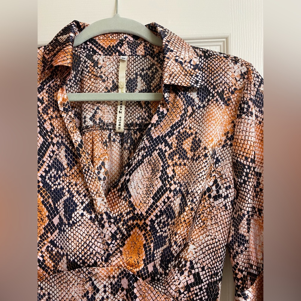 Beautiful, silky snake skin dress!